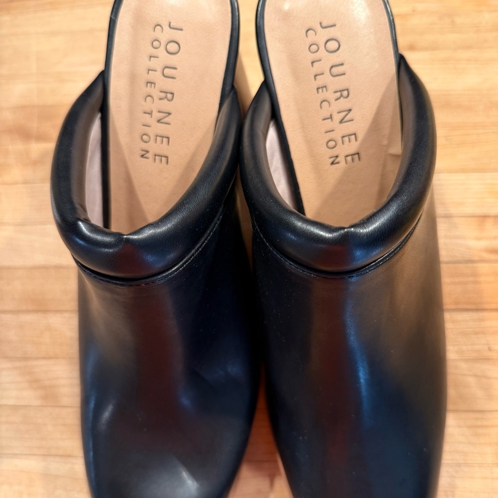Journee Collection Black Mules for Women